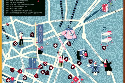 Karte von Paris in der NEON-Rubrik "Meine Stadt"