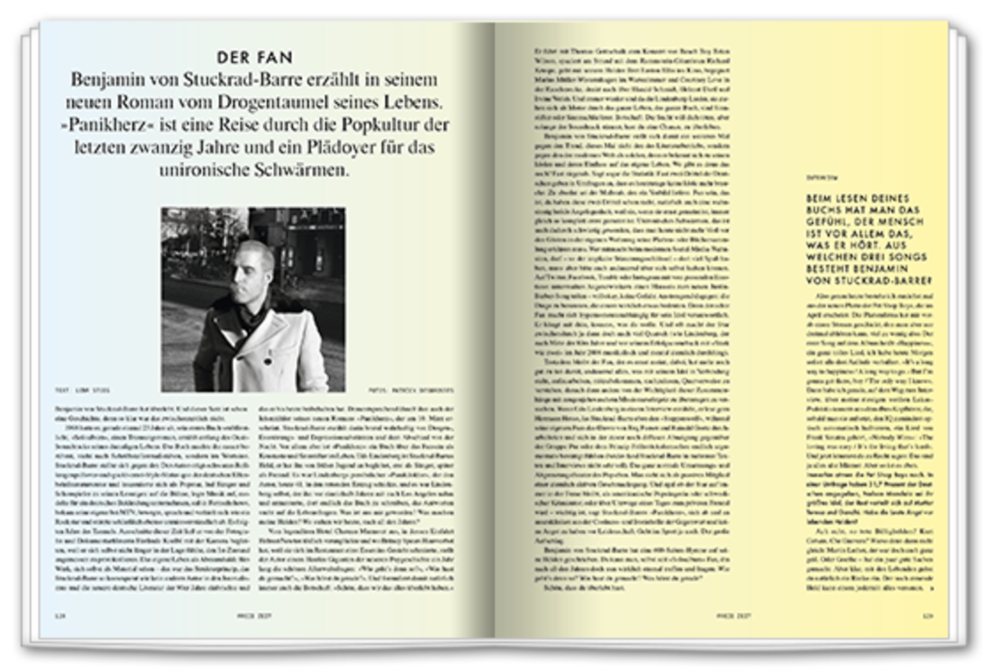 Der Fan: Stuckrad-Barres neues Buch »Panikherz« ist eine Hymne auf Idole.