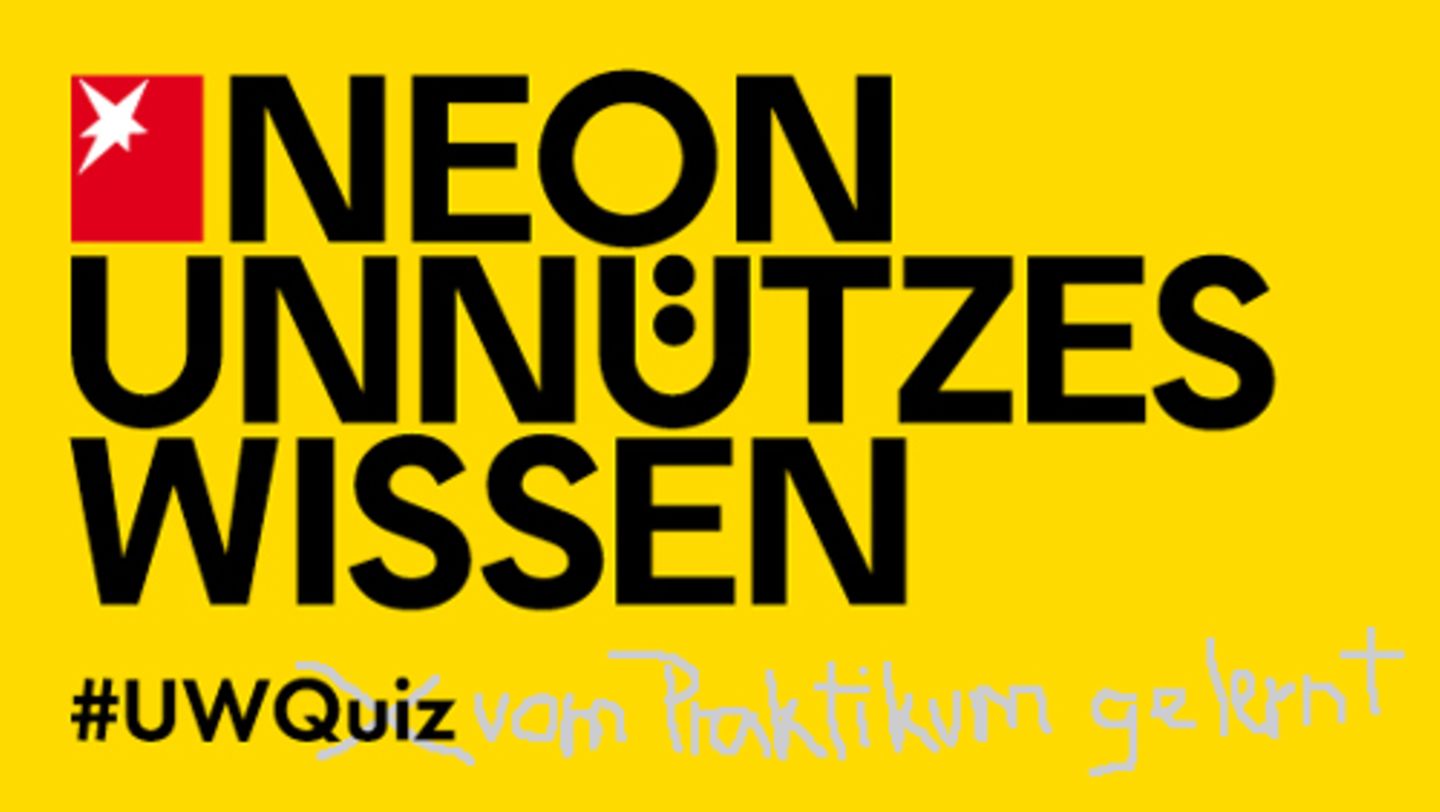 Wissen: 12 Dinge, die Claudia im NEON-Praktikum gelernt hat