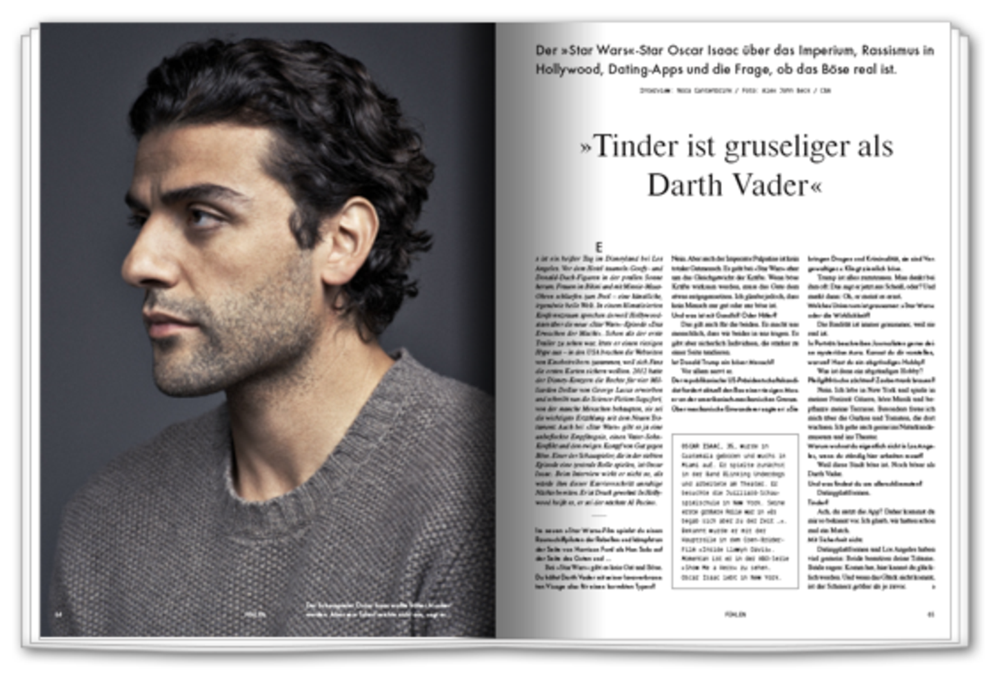 Sternenkrieger: »Star Wars«-Star Oscar Isaac über die Frage, ob es das Böse gibt