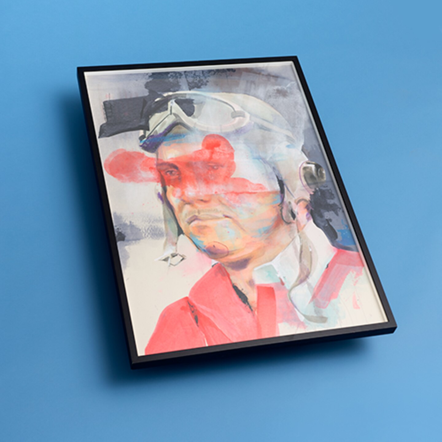 Auktion: SUPERFLY von Timo von Eicken (2014), Gudberg Nerger Gallery. Format: 70 x 100 cm. Material: Acryl und Pastellkreide auf Finnkarton.