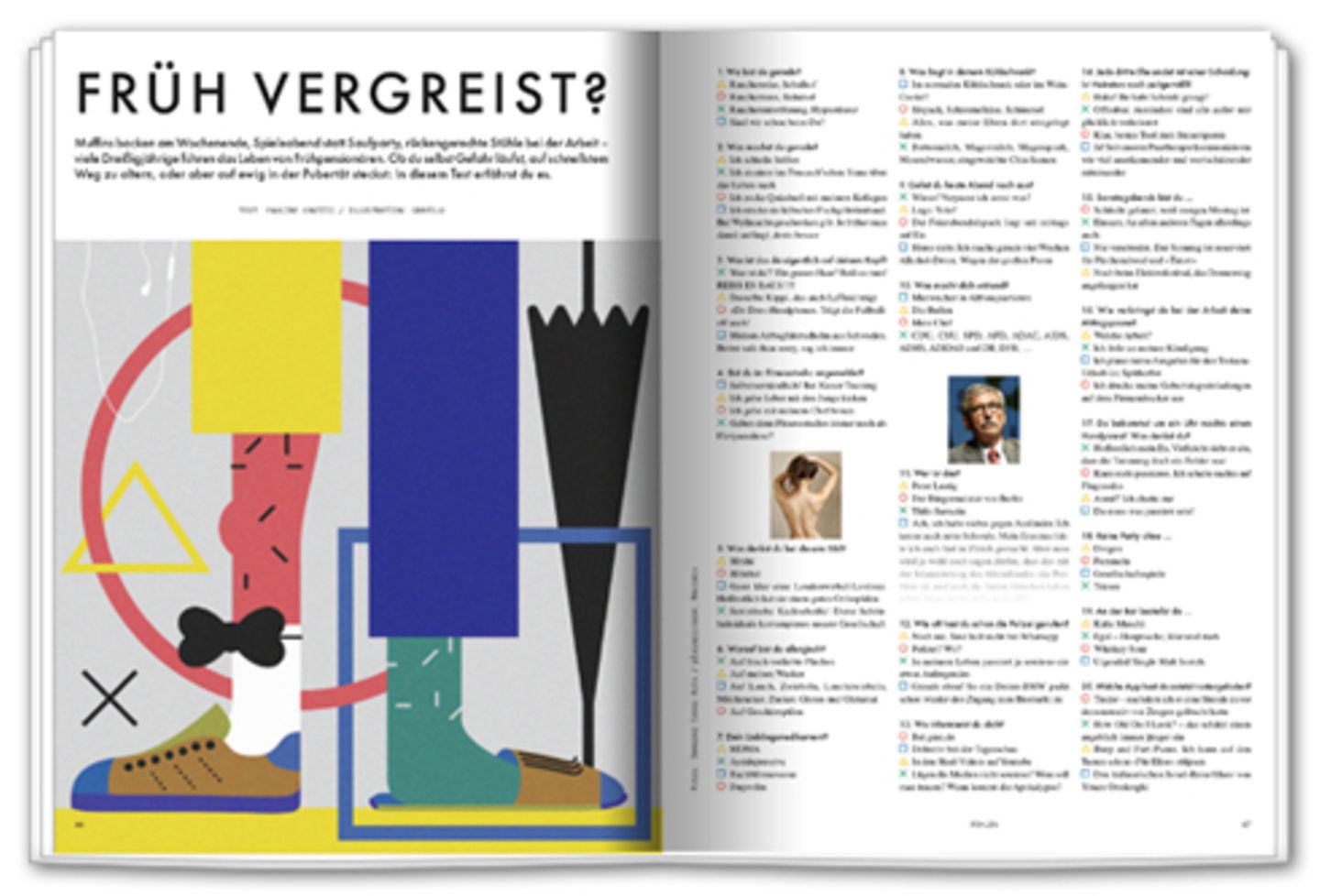 Bin ich früh vergreist? Ein Selbsttest