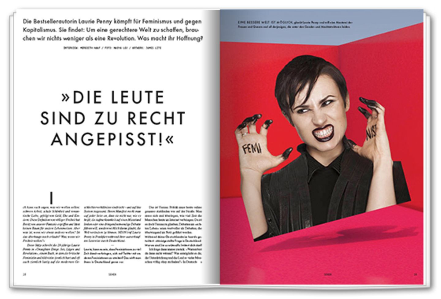 Die Wütende: Warum die Feministin Laurie Penny noch an die Revolution glaubt.
