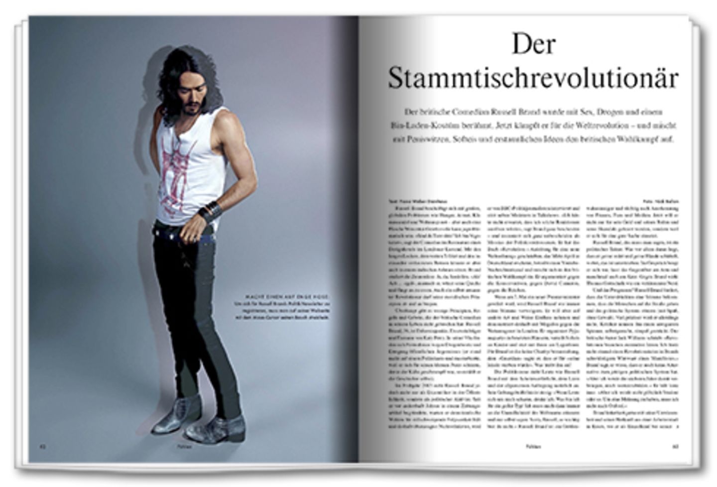 Stammtisch-Revolutionär: Der Comedian Russel Brand war für Drogen- und Sexskandale bekannt. Jetzt macht er Politik.