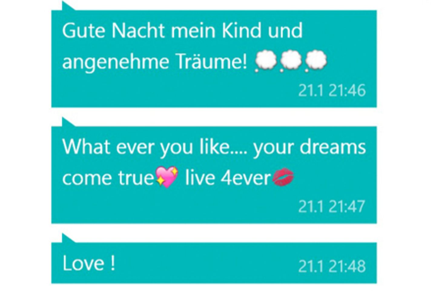 Während andere Eltern ab und an vielleicht etwas weniger hätten schreiben sollen.