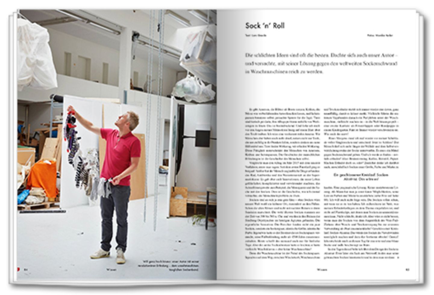 Sock'n'Roll: Geniale Idee? Wie unser Autor mal versuchte, ein Mittel gegen den globalen Sockenschwund zu erfinden - und reich zu werden