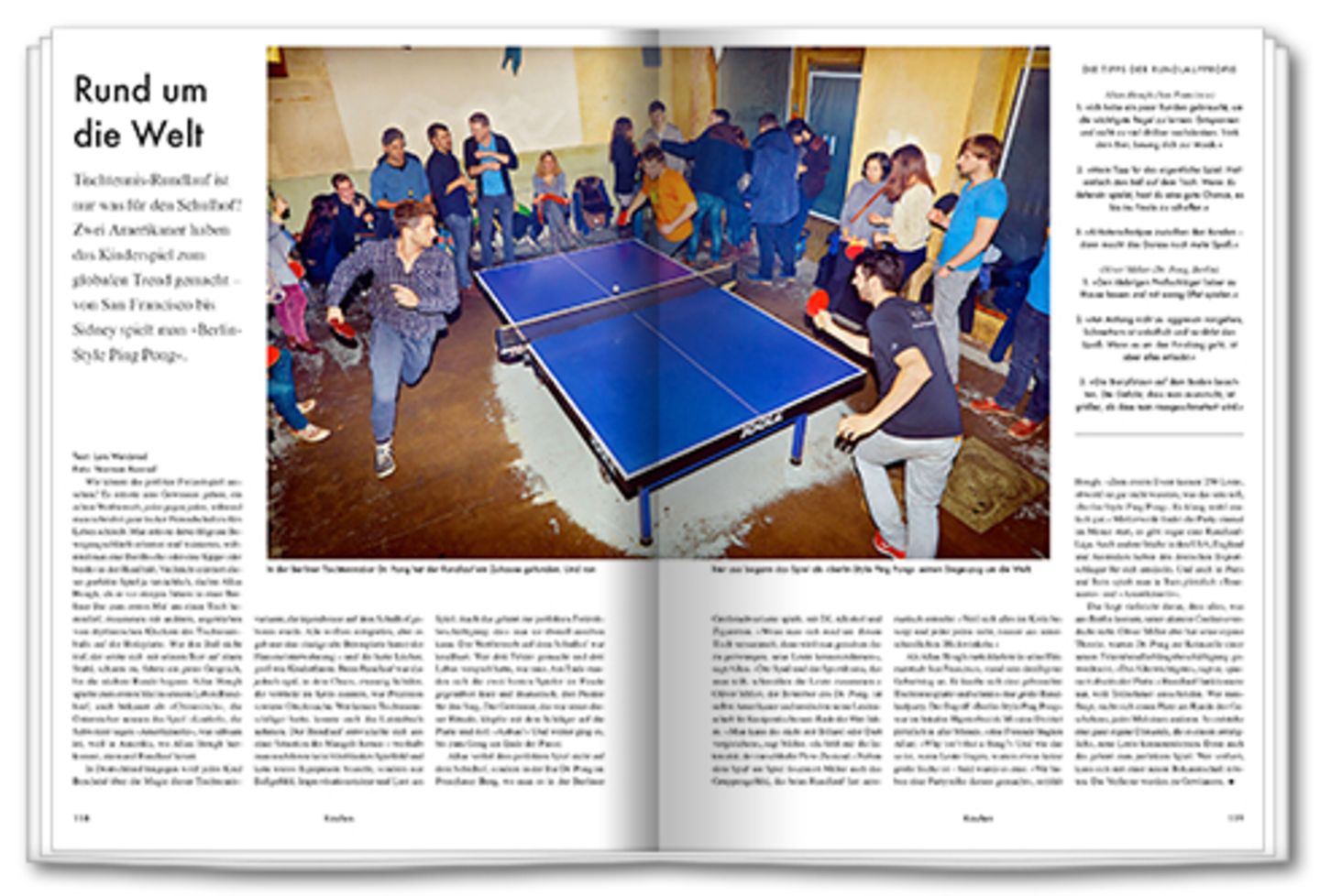 Rund um die Welt: Tischtennis-Rundlauf wird als »Berlin-Style Ping Pong« zum globalen Trend