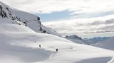 Der Schnee ist das Ziel: unverspurte Hänge auf dem Weg nach Klosters.