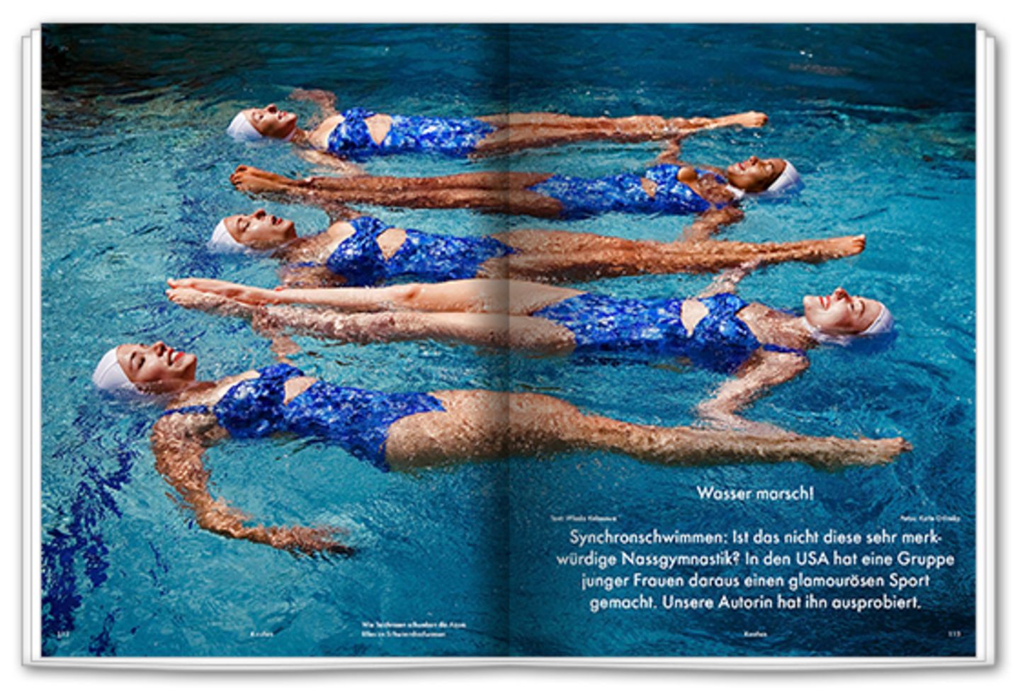 Wasser Marsch! Unsere Autorin ist bei den glamourösesten Schwimmerinnen in die Lehre gegangen