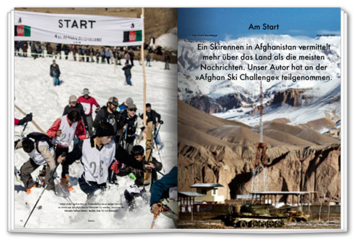 Am Start - Die »Ski Challenge« in Afghanistan vermittelt mehr über das Land als die meisten Nachrichten.