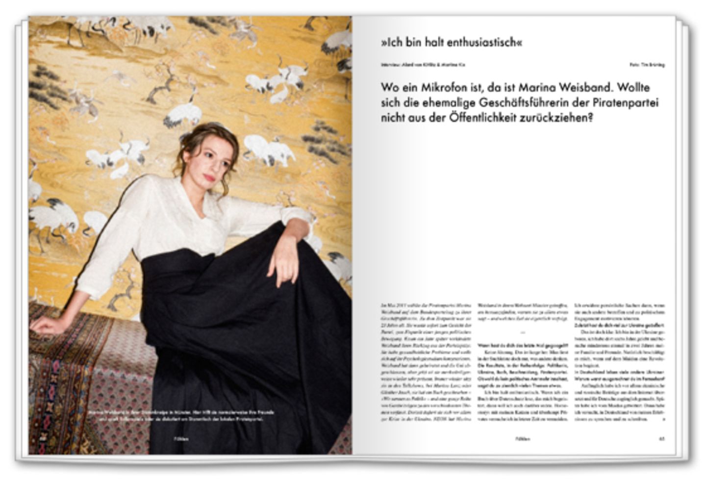 »Die meisten sind fucking nervös« - Marina Weisband spricht in jedes Mikrofon. Wollte sie nicht mal raus aus der Öffentlichkeit?