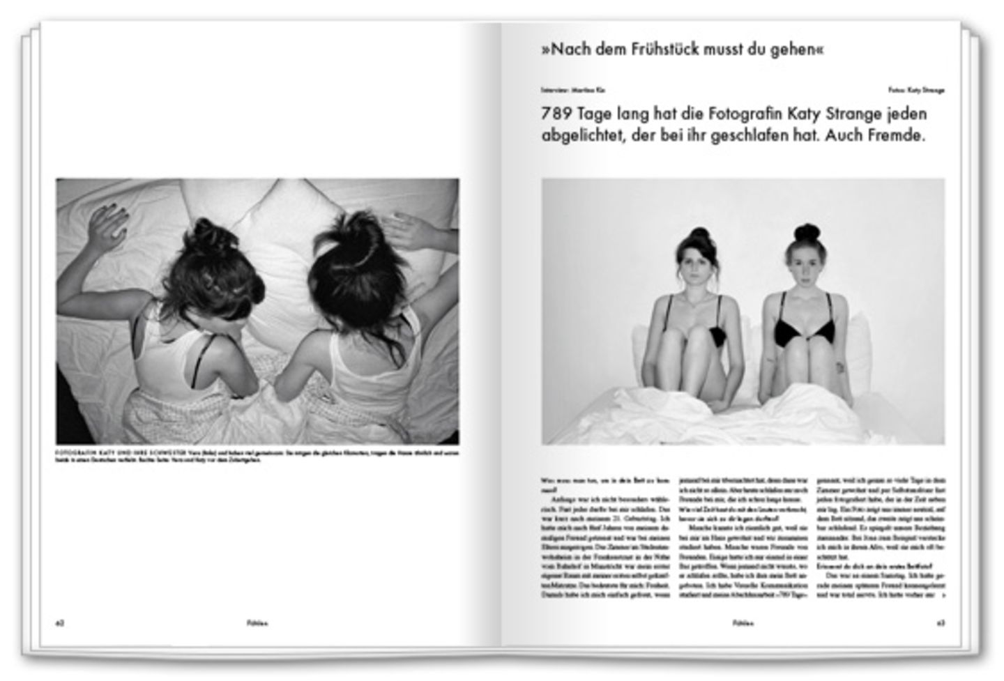 Willst du mit mir schlafen? Eine Amerikanerin hat jeden Menschen in ihrem Bett fotografiert.