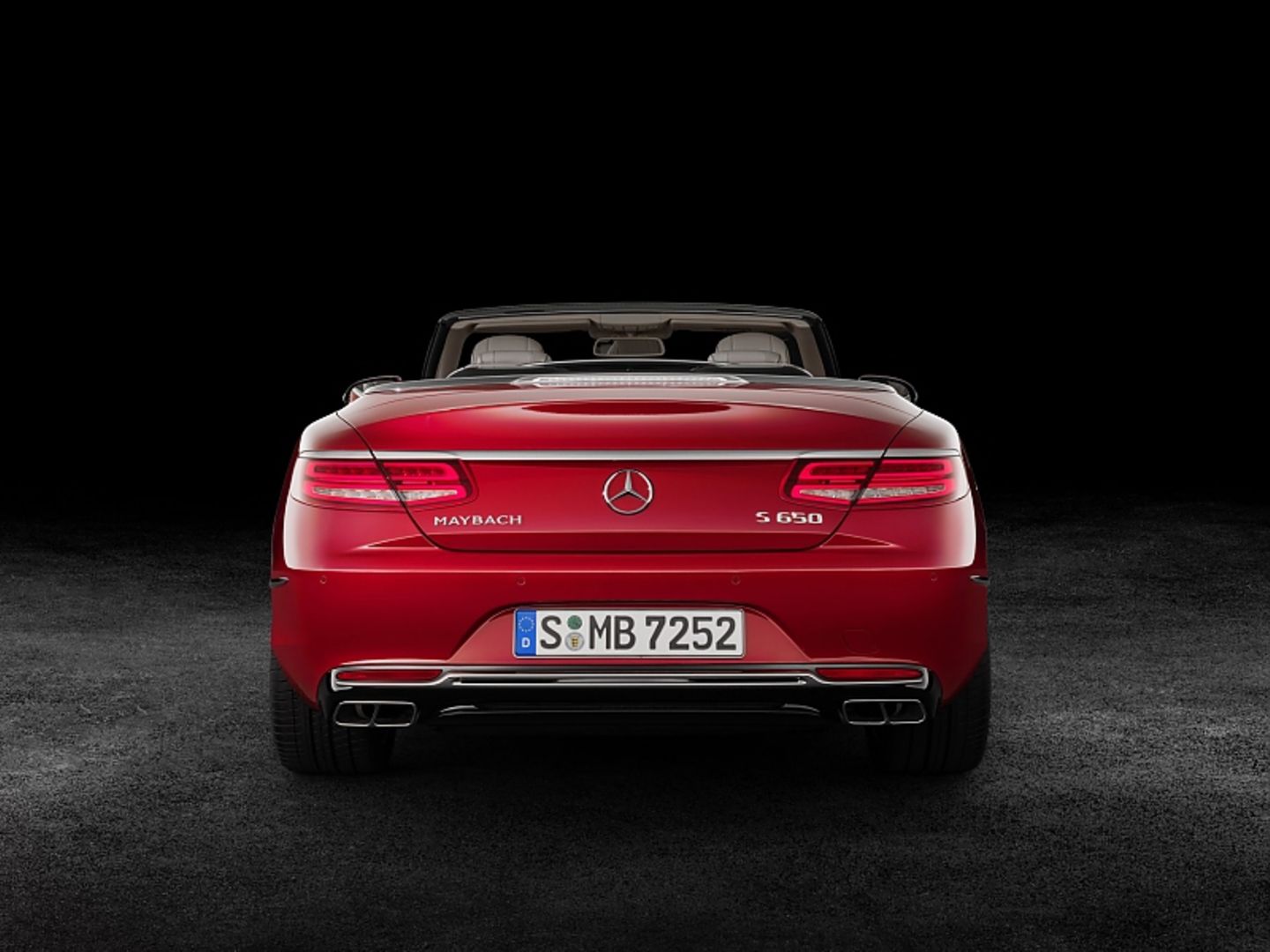 Mercedes Maybach S 650 Cabrio - Maybach-Signets auch am Heck