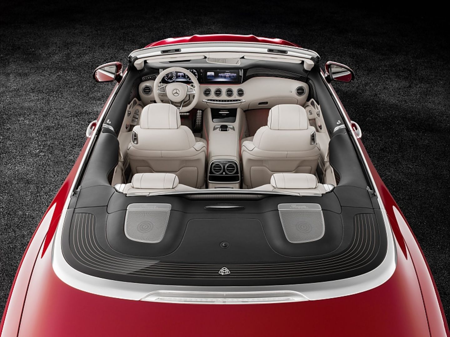 Mercedes Maybach S 650 Cabrio - das MM-Logo auch auf dem verdeckkasten