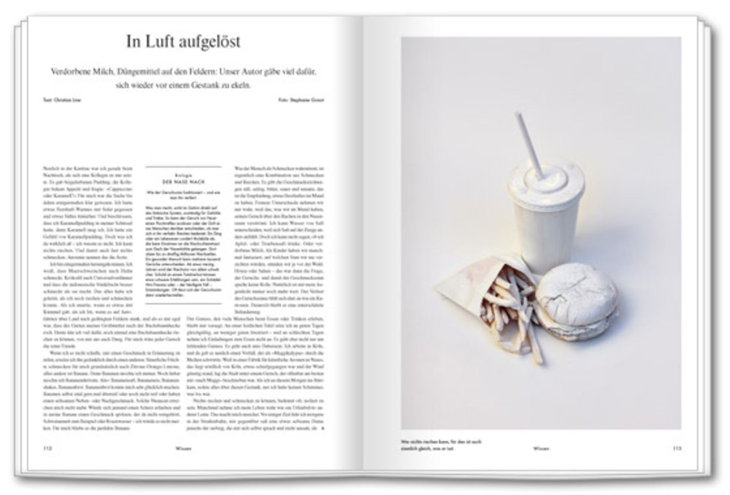 In Luft aufgelöst. Faule Milch, Düngemittel - unser Autor kann nicht riechen.