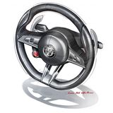 Das Lenkrad ist sportlich