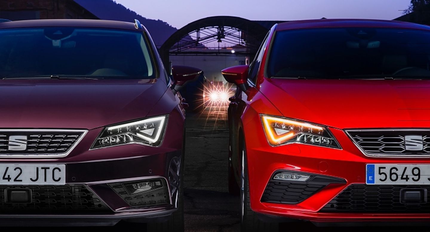 Der Seat Leon kommt je nach Typ mit verschieden ausgeformtem Frontgrill