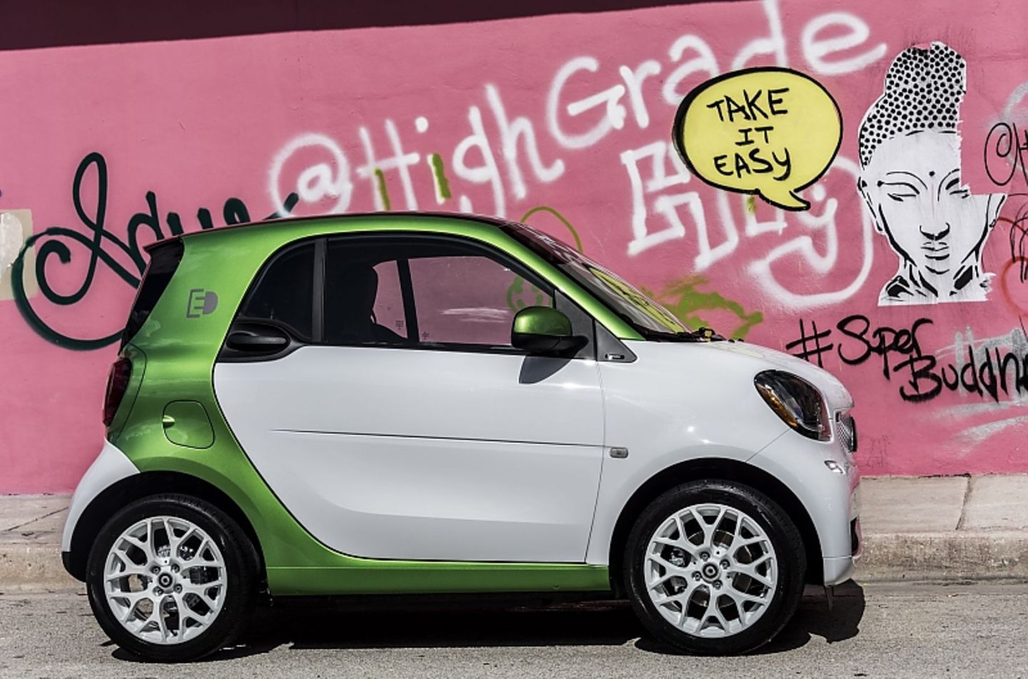 Der Smart Fortwo Electric Drive ist knapp 2,70 Meter lang