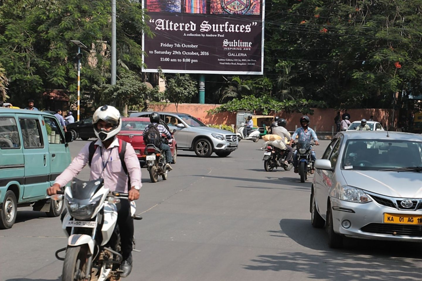 Die Stadt Bangalore hat sechs Millionen Einwohner, das Streben nach Mobilität ist ungebrochen