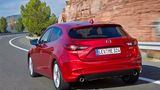 Am Heck gab es für den Mazda3 nur einen leicht veränderten Stoßfänger
