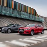 Den Mazda3 gibt es wie gehabt mit Schrägheck und fünf Türen sowie als viertürige Limousine