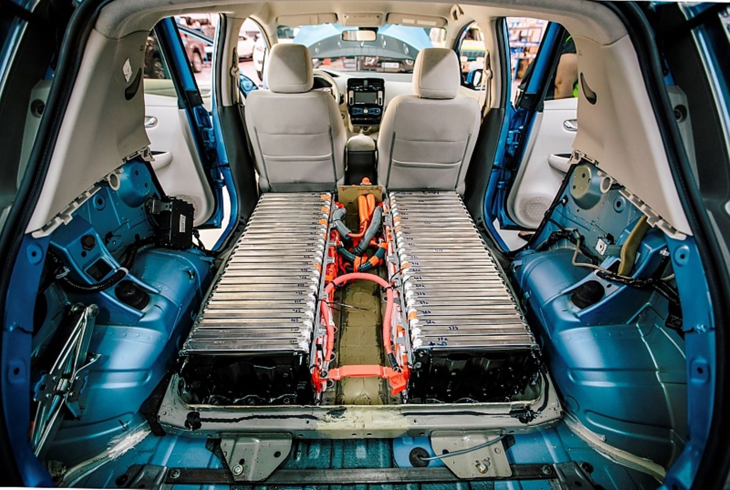 Batteriepacks im Nissan Leaf
