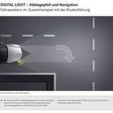 Auch Navigationspfeile ließen sich auf die Fahrbahn projizieren