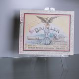 Daimler Logo 1883 - mit handschriftlichen Anmerkungen rundum