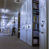 Das Regallager ist perfekt klimatisiert