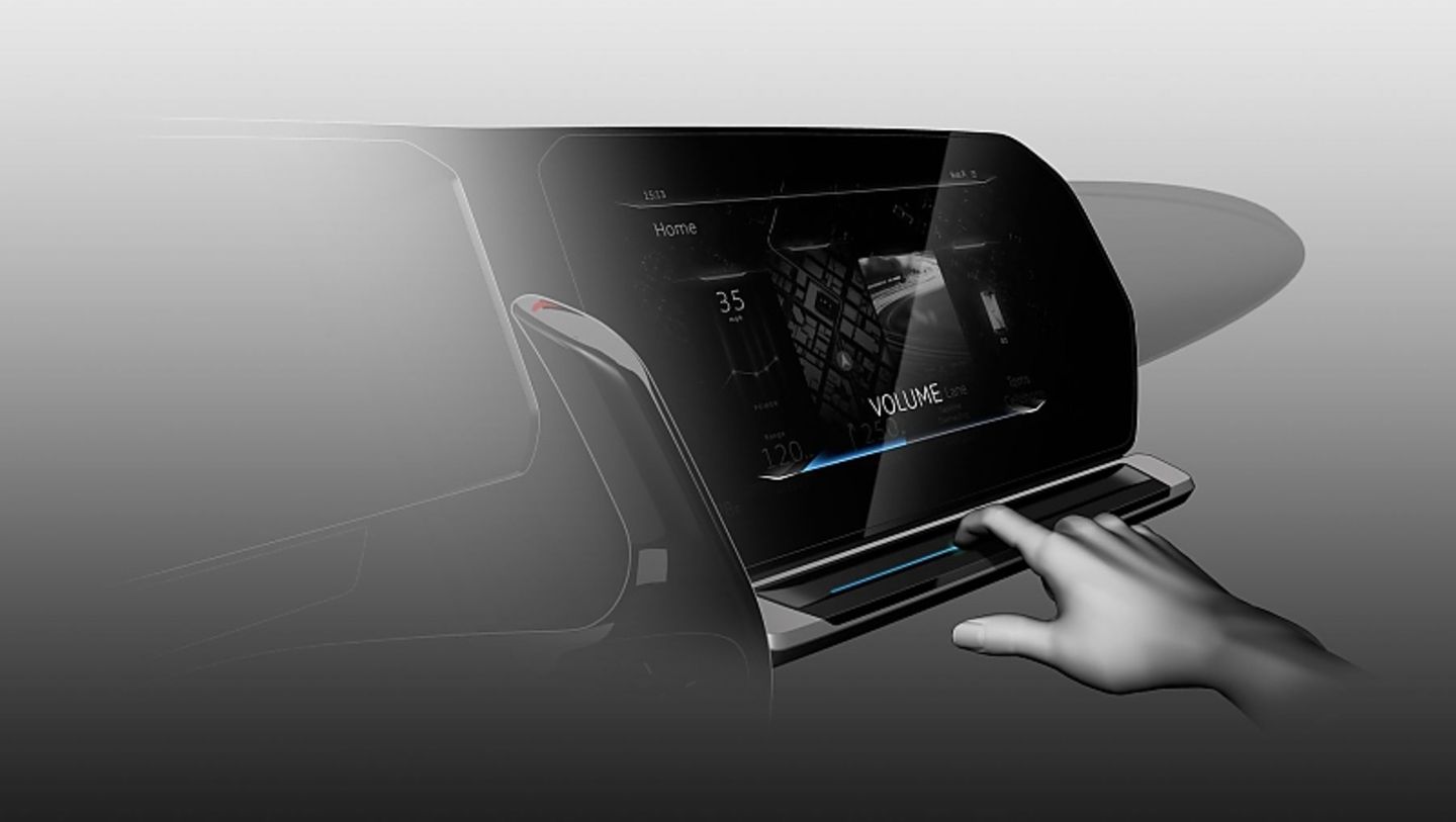Auch das Volkswagen Cockpit wird in Zukunft deutlich entschlackt
