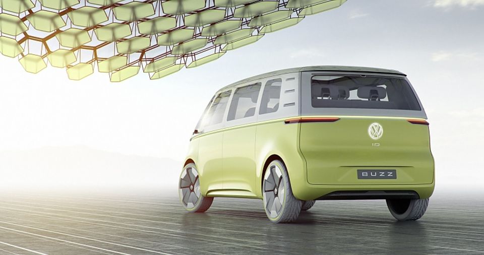 VW I.D. Buzz Concept NAIAS 2017 - das Design ist unspektakulär und klar