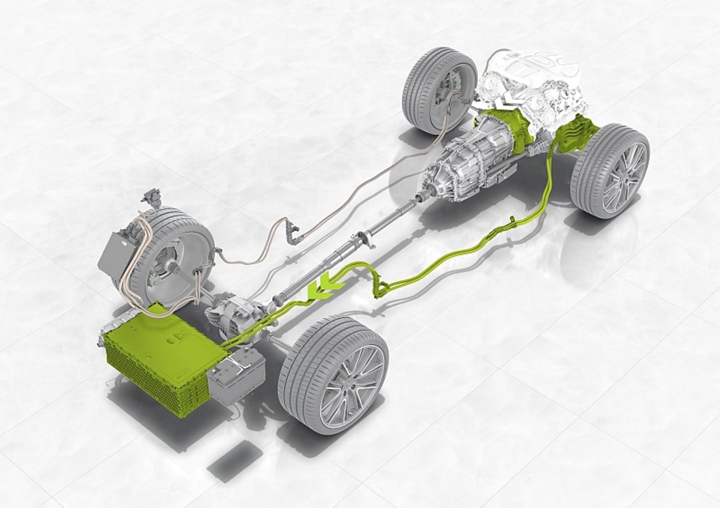 Der Antriebsstrang des Porsche Panamera 4 E Hybrid
