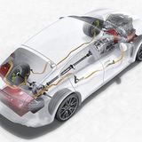 So sind die Antriebsteile im Auto platziert