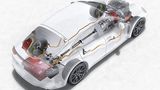 So sind die Antriebsteile im Auto platziert