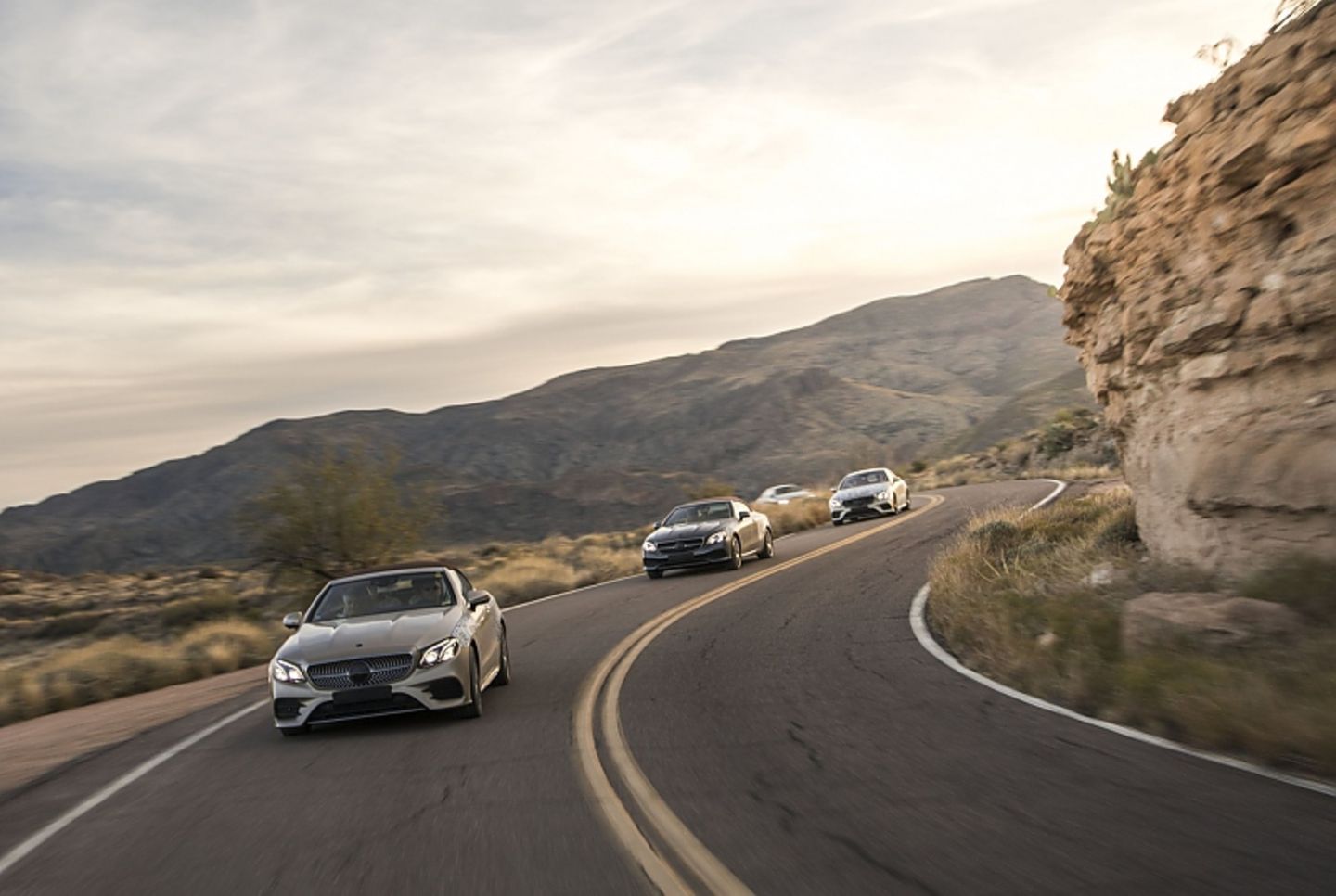Mercedes E-Klasse Cabrio Prototypenerprobung in Arizona