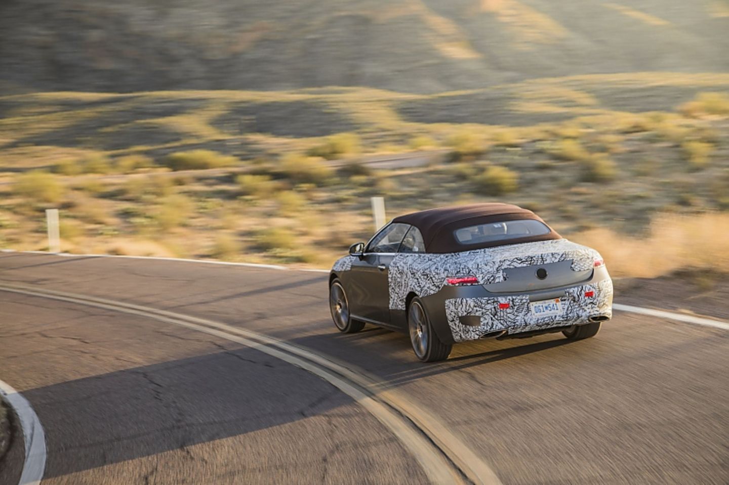 Mercedes E Klasse Cabrio Prototypenerprobung