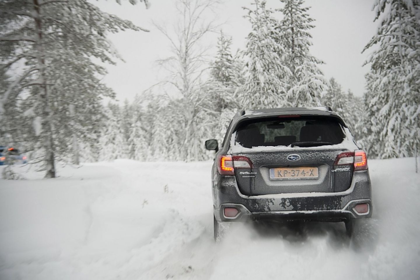 Der Outback von Subaru im Einsatz.