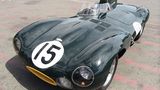 60 Jahre alt und noch immer bildschön: ein Jaguar D-Type bei WCS.
