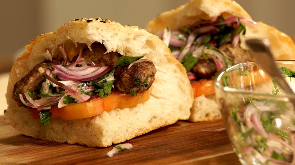 Köfte im Fladenbrot Köfte im Fladenbrot