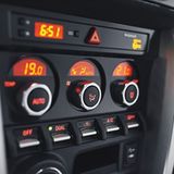 Die Belüftungssteuerung im Toyota GT86.