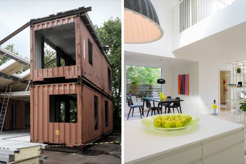 WFH-House: Dieses skandinavische Traumhaus wird aus alten Schiffscontainern gemacht