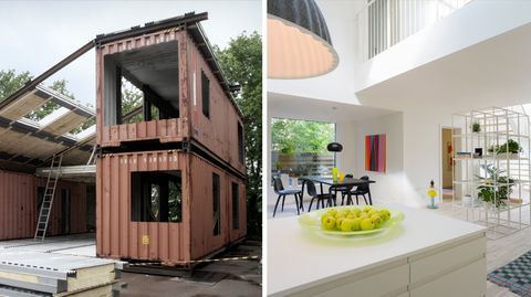 WFH-House: Dieses skandinavische Traumhaus wird aus alten Schiffscontainern gemacht