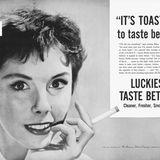 Werbung  Lucky Strike, 1954