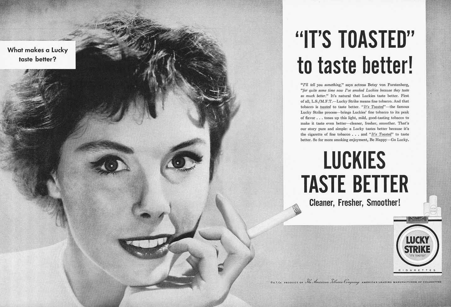 Werbung  Lucky Strike, 1954