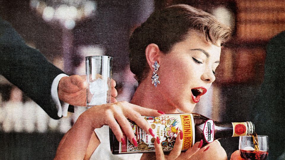 Werbung Martini & Rossi 1958