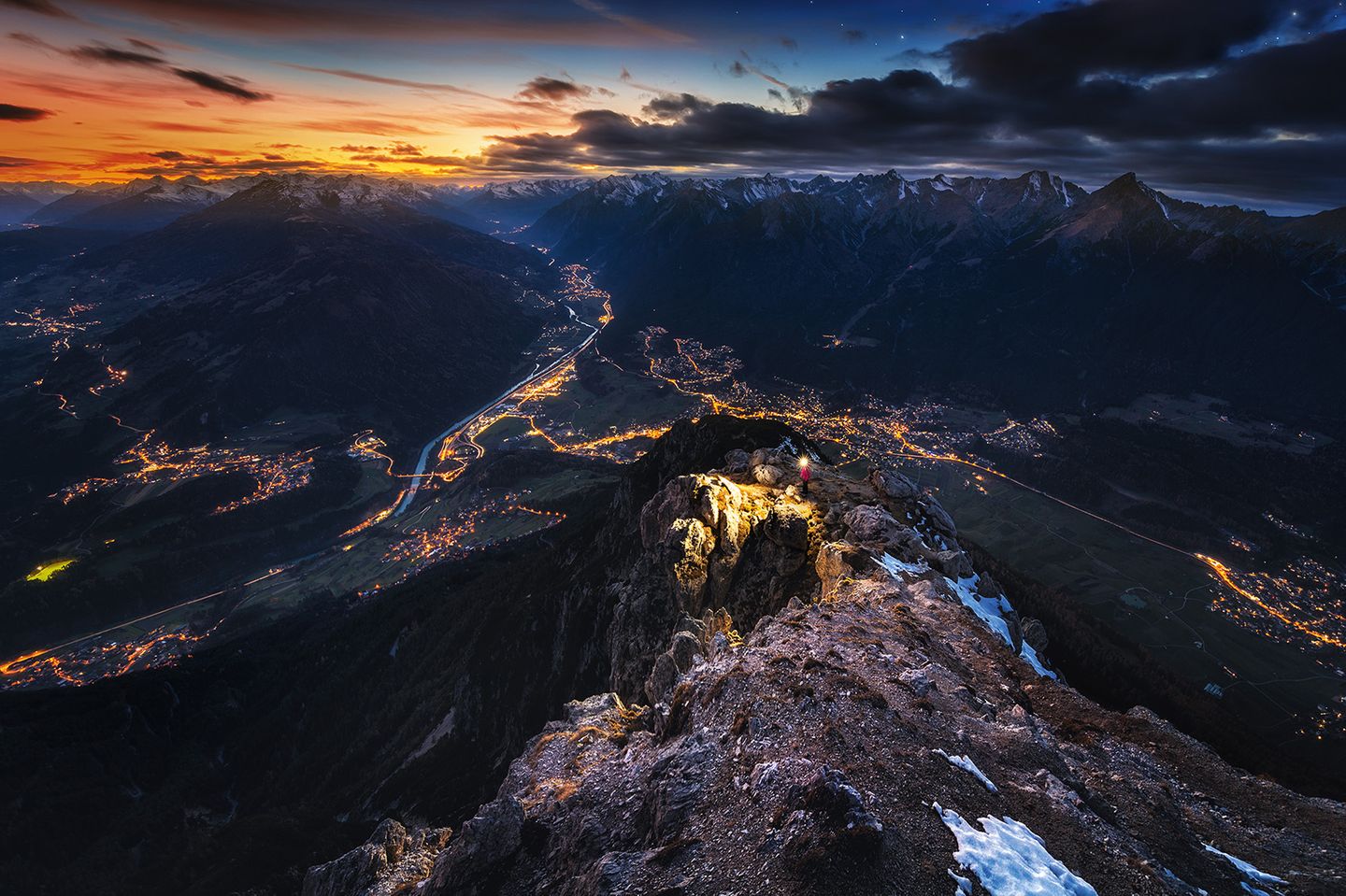 Sternbilder - Die Alpen bei Nacht