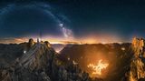 Sternbilder - Die Alpen bei Nacht