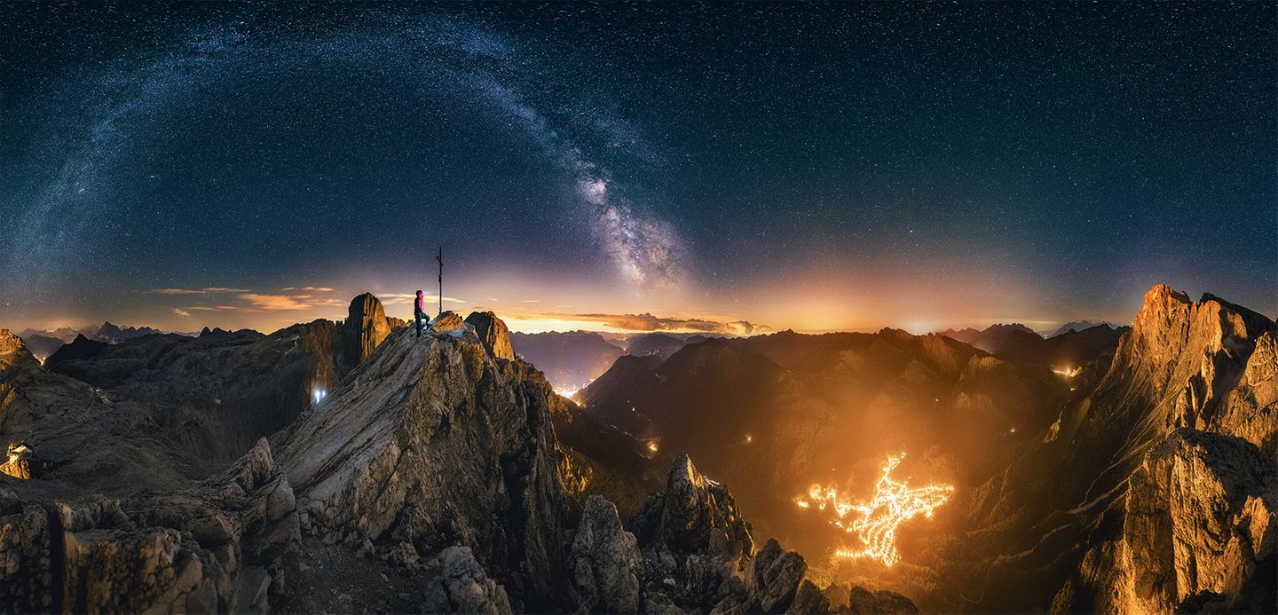 Sternbilder - Die Alpen bei Nacht