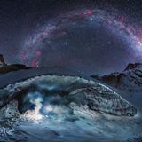 Sternbilder - Die Alpen bei Nacht