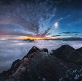 Sternbilder - Die Alpen bei Nacht